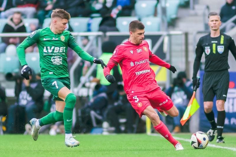 Football. PKO BP Ekstraklasa. Slask Wroclaw - Widzew Lodz. 15.02.2025
