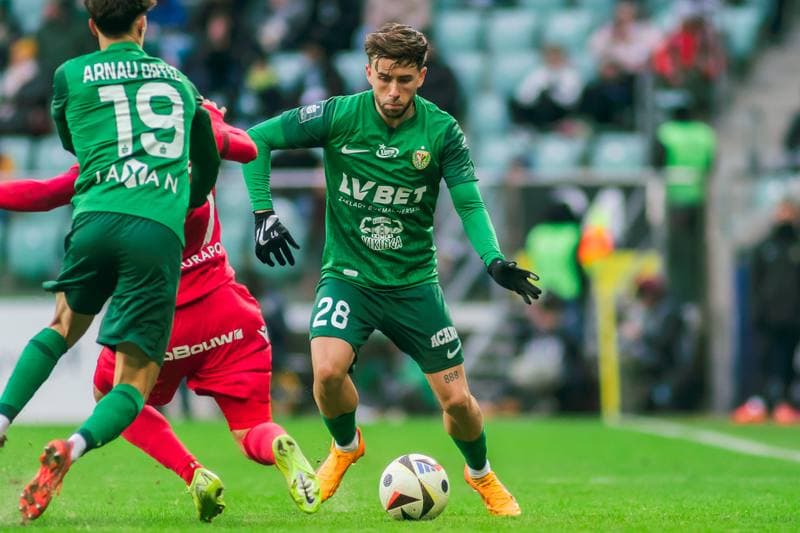 Football. PKO BP Ekstraklasa. Slask Wroclaw - Widzew Lodz. 15.02.2025