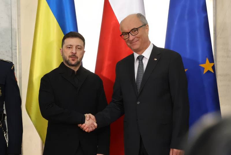 President of Ukraine Volodymyr Zelensky. Meeting with Wlodzimierz Czarzasty. 19.12.2025