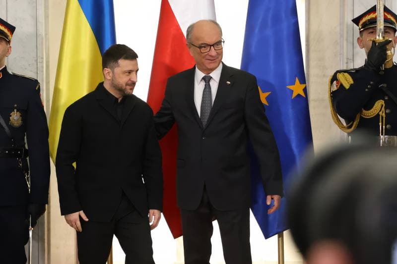 President of Ukraine Volodymyr Zelensky. Meeting with Wlodzimierz Czarzasty. 19.12.2025