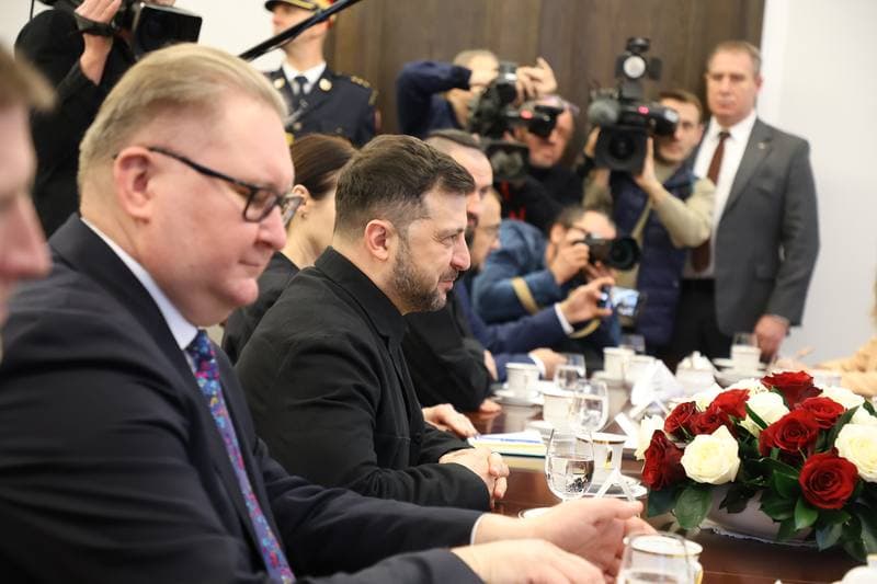 President of Ukraine Volodymyr Zelensky. Meeting with Wlodzimierz Czarzasty. 19.12.2025