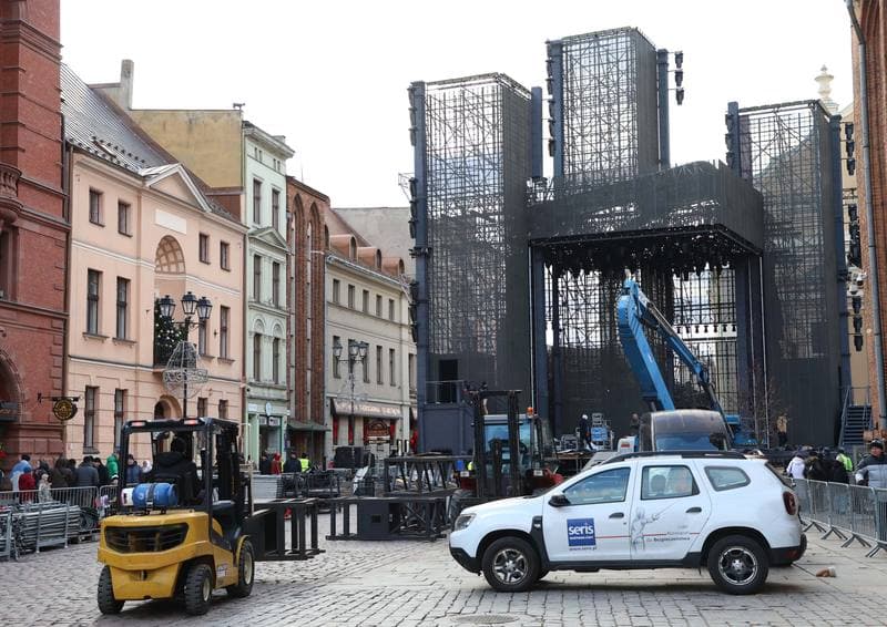 New Year's Eve Scene with Polsat. Torun. 28.12.2025