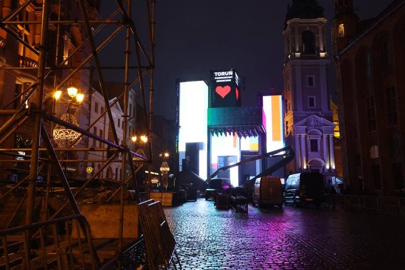 New Year's Eve Scene with Polsat. Torun. 27.12.2025