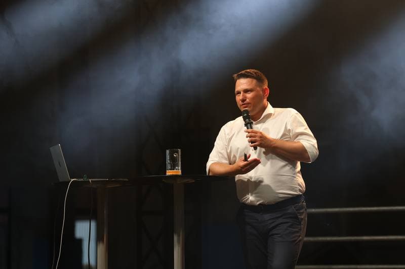 Slawomir Mentzen. Beer with Mentzen. Torun. 06.09.2025