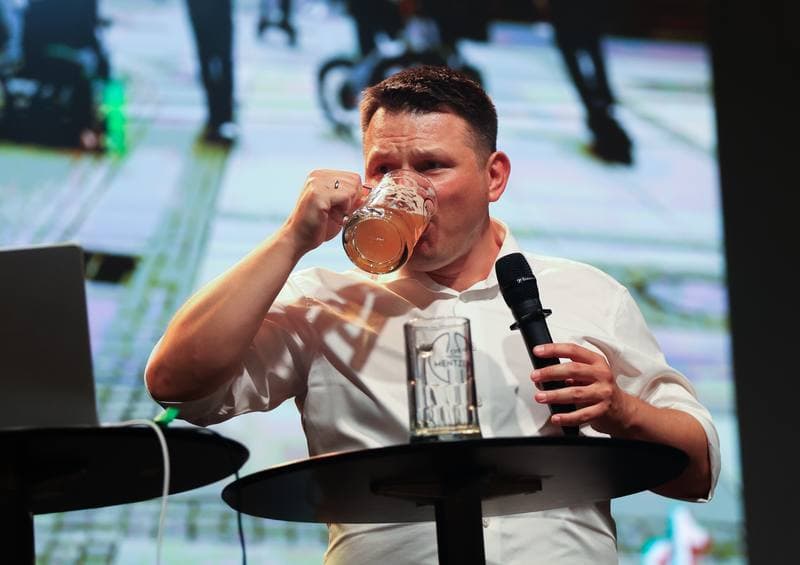 Slawomir Mentzen. Beer with Mentzen. Torun. 06.09.2025