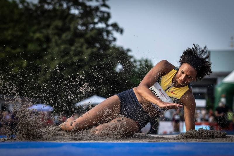 Athletics. 61. Internationales Pfingstsportfest. Yemisi Mabry - . 24.05.2026