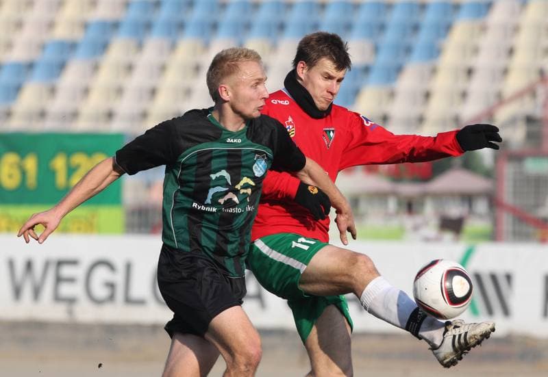 Football. II liga. Energetyk ROW Rybnik - Zaglebie Sosnowiec. 13.11.2011