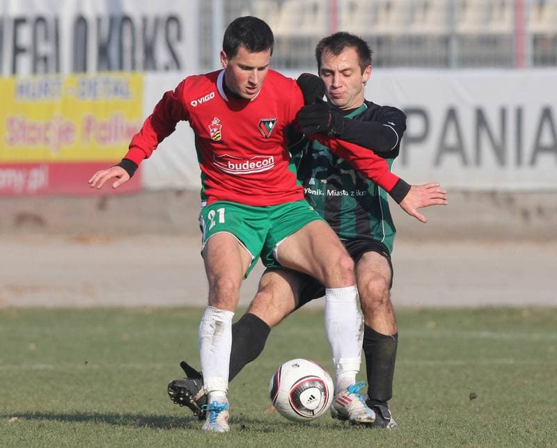 Football. II liga. Energetyk ROW Rybnik - Zaglebie Sosnowiec. 13.11.2011