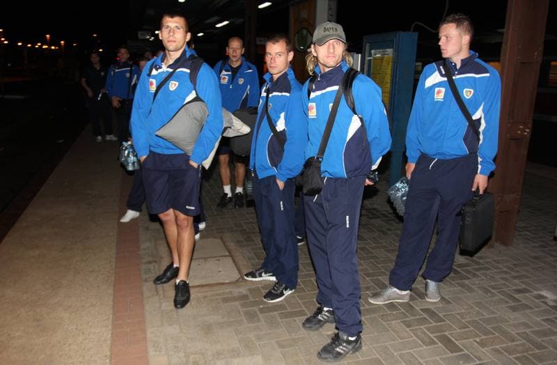 Football. Piast Gliwice. Press Conference. 29.09.2011