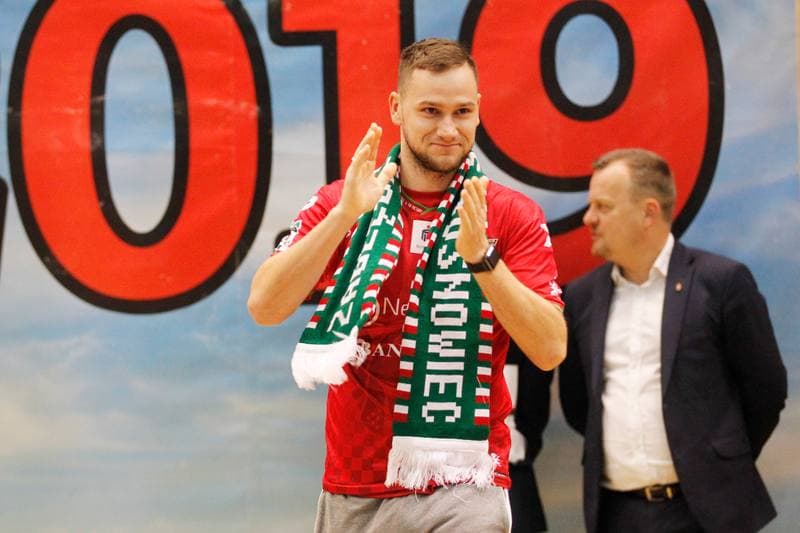 Football. Zaglebie Sosnowiec. Team Presentation. 03.02.2019