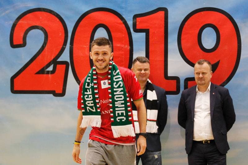 Football. Zaglebie Sosnowiec. Team Presentation. 03.02.2019