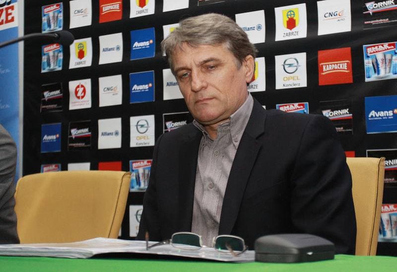 Football. Gornik Zabrze. Press Conference. 06.01.2010