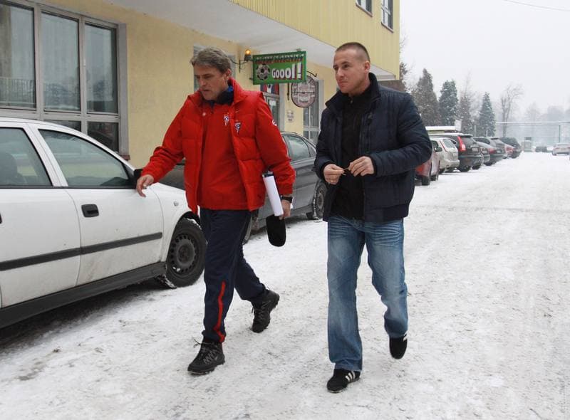 Football. Gornik Zabrze. Training. 07.01.2010