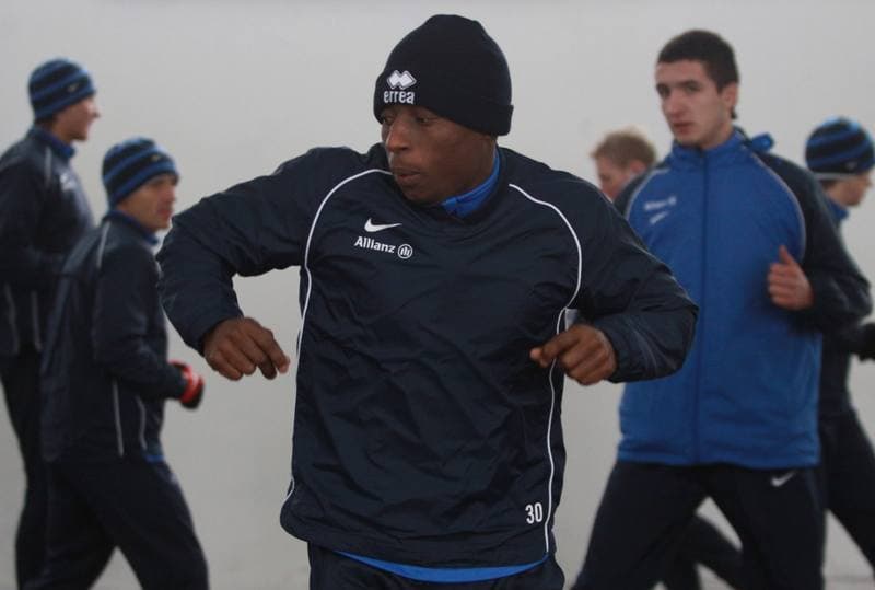 Football. Gornik Zabrze. Training. 07.01.2010