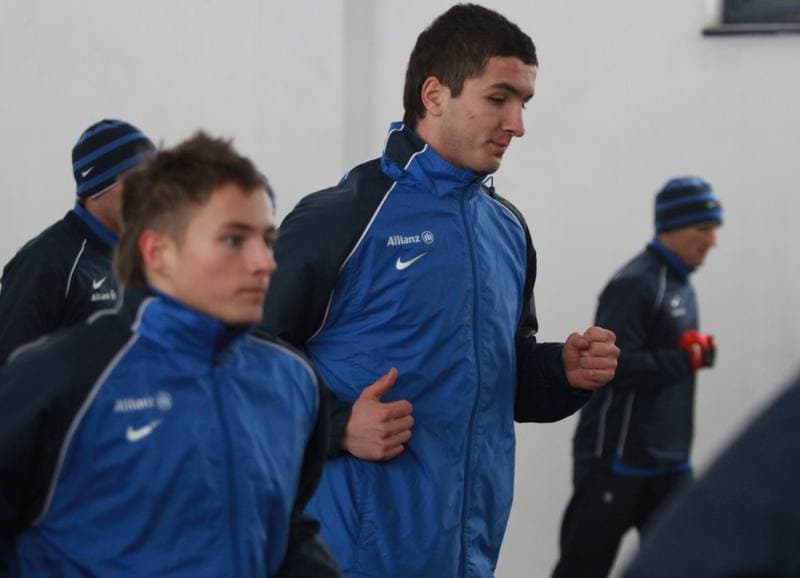 Football. Gornik Zabrze. Training. 07.01.2010