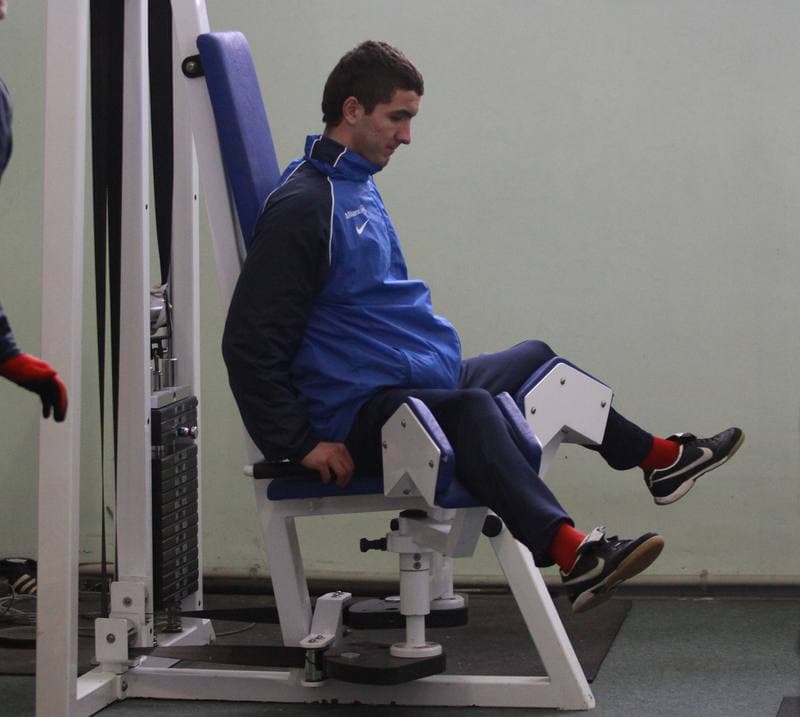Football. Gornik Zabrze. Training. 07.01.2010