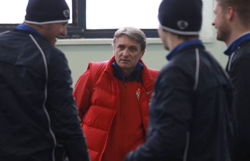 Football. Gornik Zabrze. Training. 07.01.2010