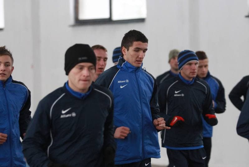 Football. Gornik Zabrze. Training. 07.01.2010