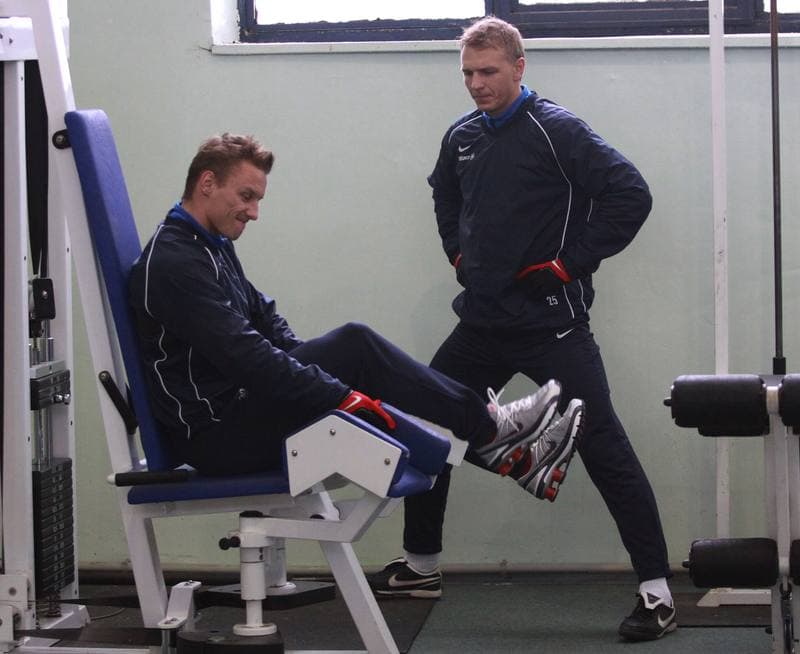 Football. Gornik Zabrze. Training. 07.01.2010