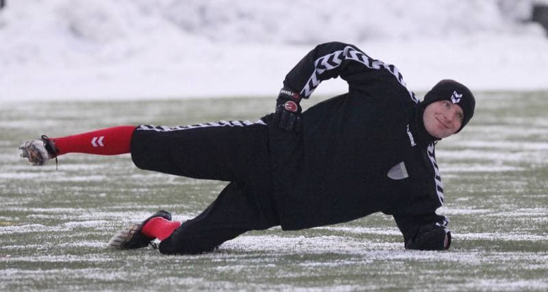 Football. Polonia Bytom. Training. 05.01.2011