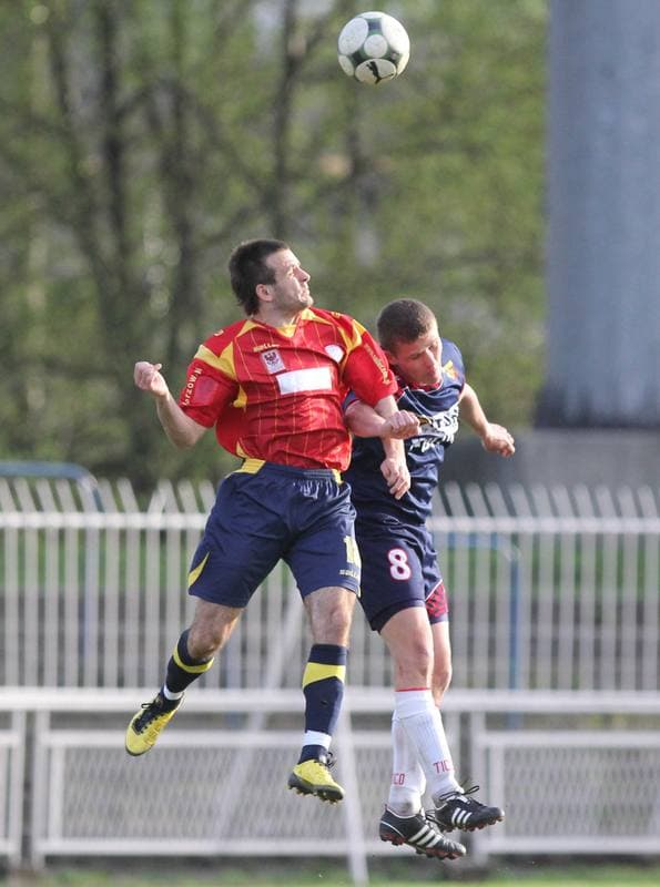Football. I liga. Odra Wodzislaw Slaski - GKP Gorzow Wielkopolski. 09.04.2011