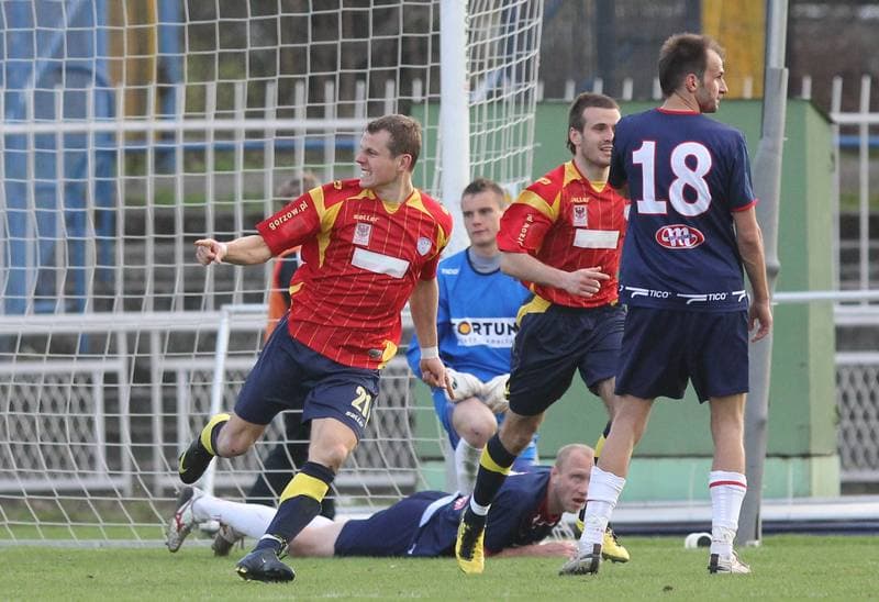 Football. I liga. Odra Wodzislaw Slaski - GKP Gorzow Wielkopolski. 09.04.2011