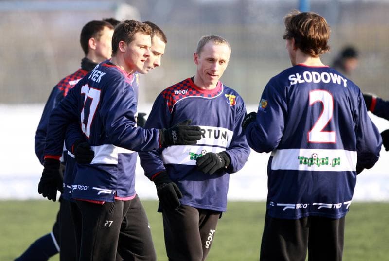 Football. Sparing. Gornik Zabrze - Odra Wodzislaw. 23.01.2010