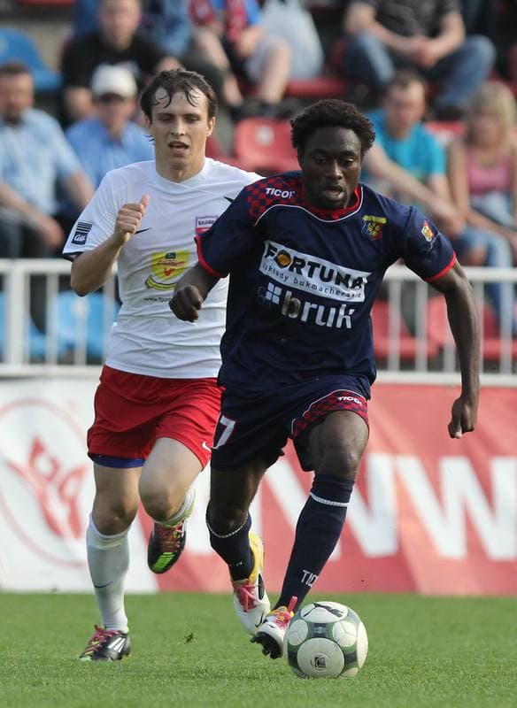Football. I liga. Odra Wodzislaw - Kolejarz Stroze. 23.04.2011