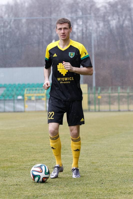 Football. GKS Katowice. Tomasz Zahorski. 23.02.2016
