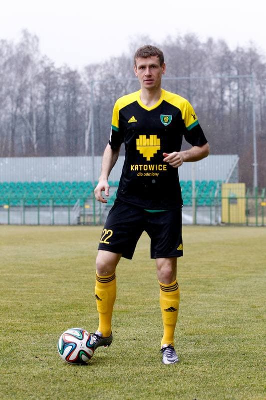 Football. GKS Katowice. Tomasz Zahorski. 23.02.2016