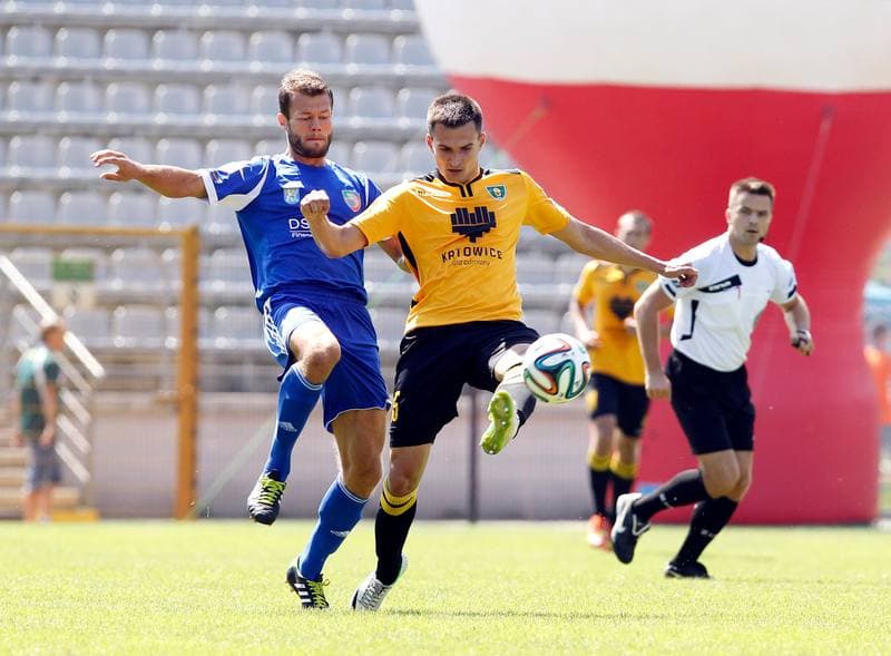 Football. I Liga. Miedz Legnica - GKS Katowice. 10.08.2014