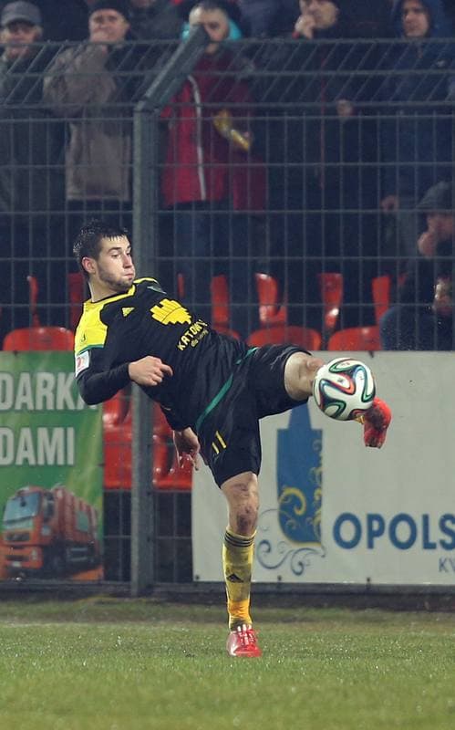 Football. I liga. MKS Kluczbork - GKS Katowice. 12.03.2016