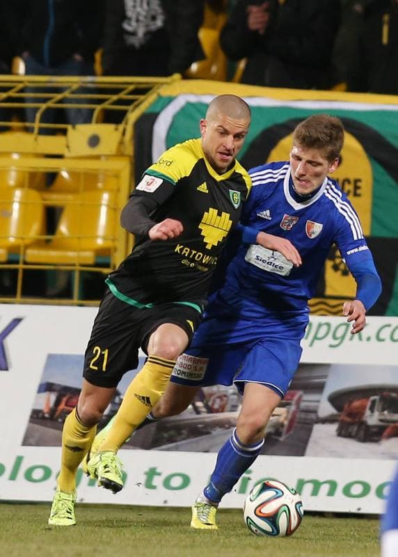Football. I Liga. GKS Katowice - Pogon Siedlce. 19.03.2016