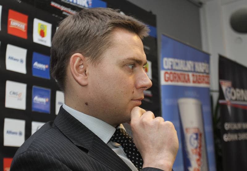 Football. Gornik Zabrze. Press Conference. 01.03.2010