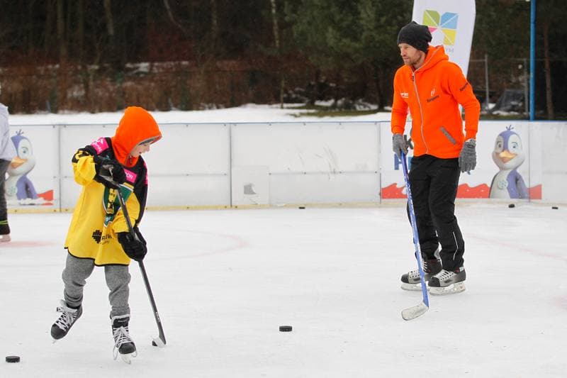 Ice Hockey. Mariusz Czerkawski. Training. 11.02.2019