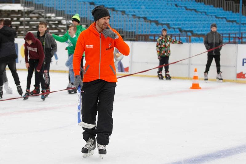 Ice Hockey. Mariusz Czerkawski. Training. 11.02.2019