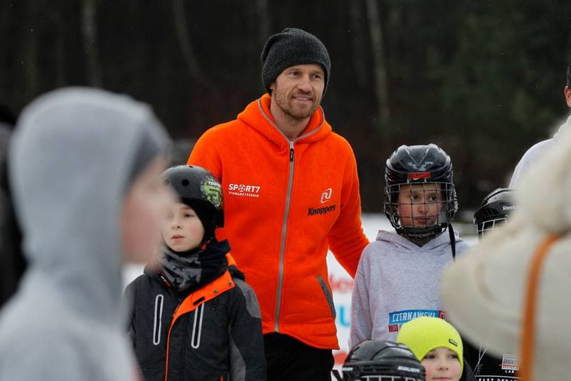 Ice Hockey. Mariusz Czerkawski. Training. 11.02.2019