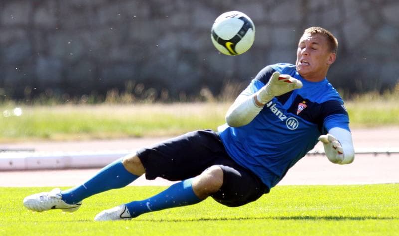 Football. Gornik Zabrze. Training. 07.01.2010