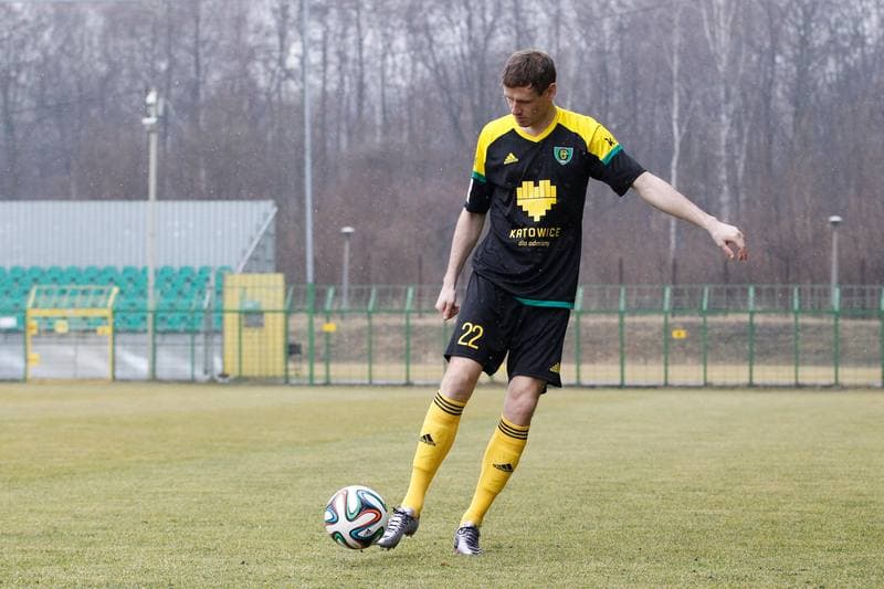 Football. GKS Katowice. Tomasz Zahorski. 23.02.2016