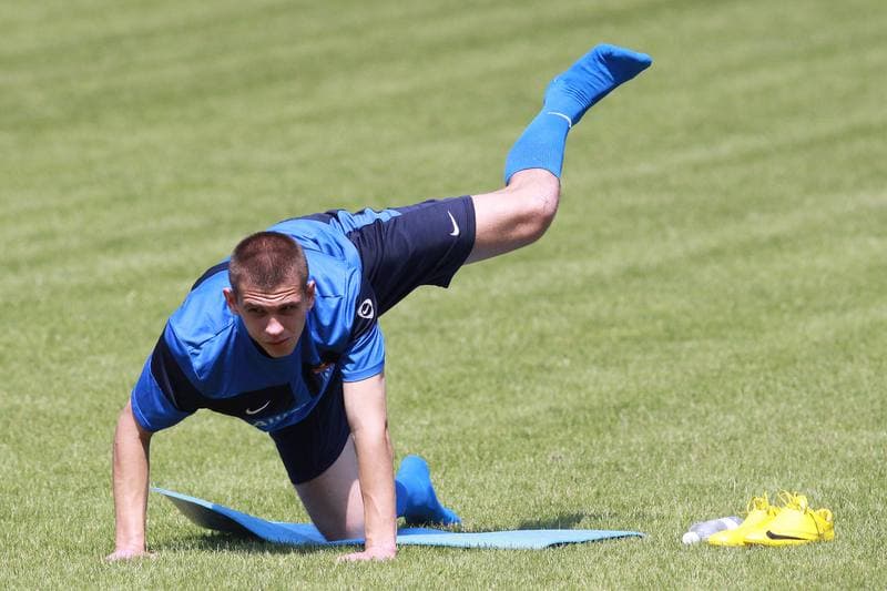 Football. Gornik Zabrze. Training. 07.01.2010