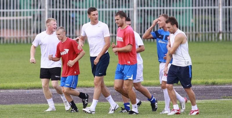 Football. Gornik Zabrze. Training. 10.08.2010