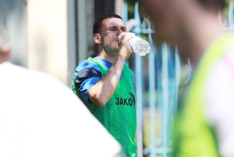 Football. Gornik Zabrze. Training. 07.01.2010