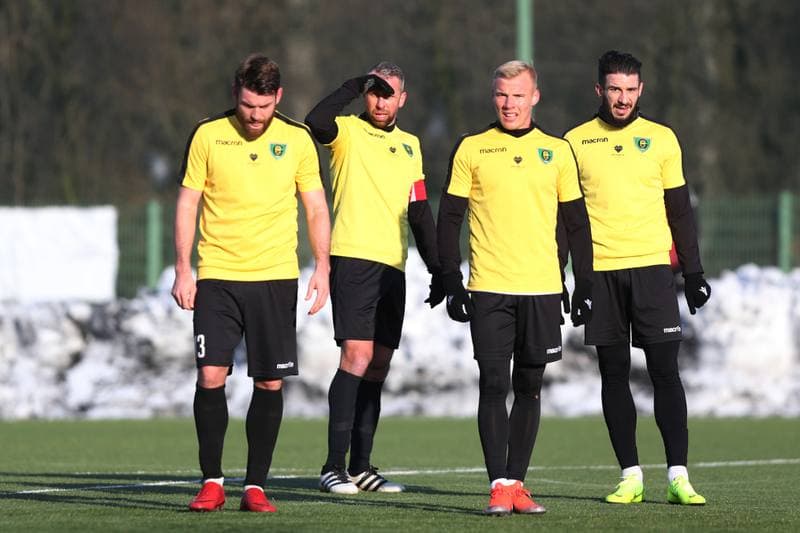 Football. Sparing. GKS Katowice - Sandecja Nowy Sacz. 19.01.2019