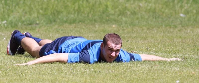 Football. Gornik Zabrze. Training. 07.01.2010