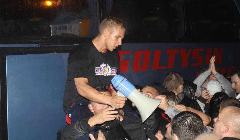 Football. Gornik Zabrze. Press Conference. 02.06.2010