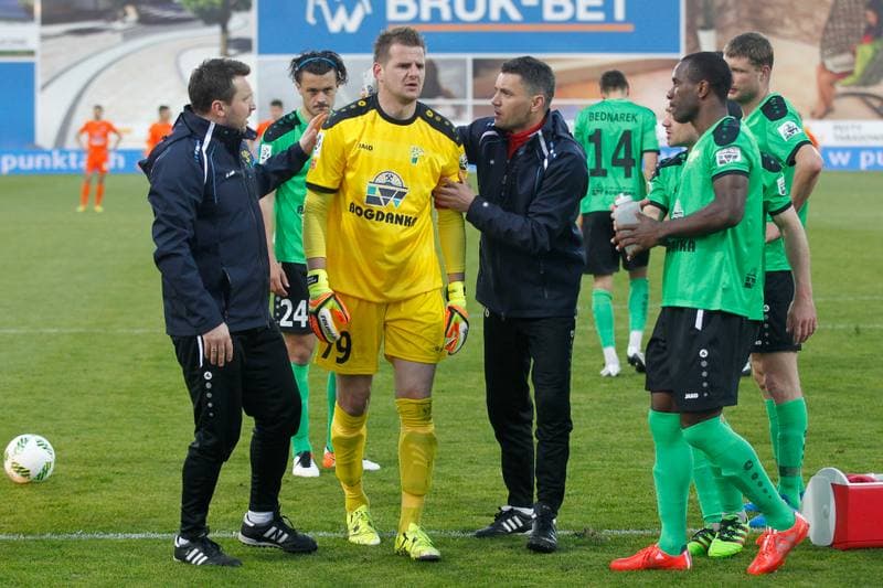 Football. Ekstraklasa. Termalica Bruk-Bet Nieciecza - Gornik Leczna. 30.04.2016