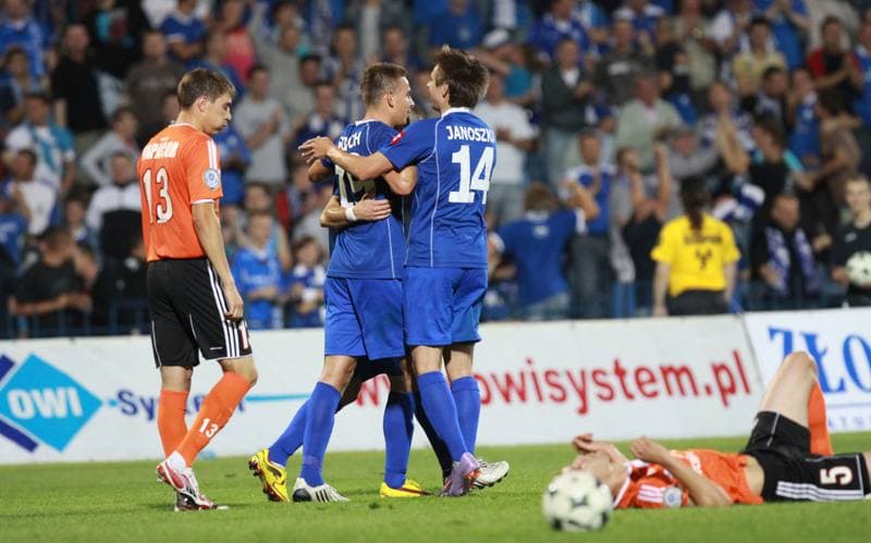 Football. European League. Ruch Chorzow - Szachtior Karaganda. 08.07.2010