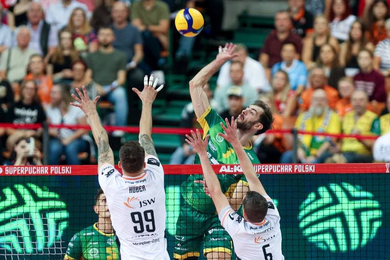 Volleyball. AL-KO Superpuchar Polski. Jastrzebski Wegiel - Aluron CMC Warta Zawiercie. 25.09.2024