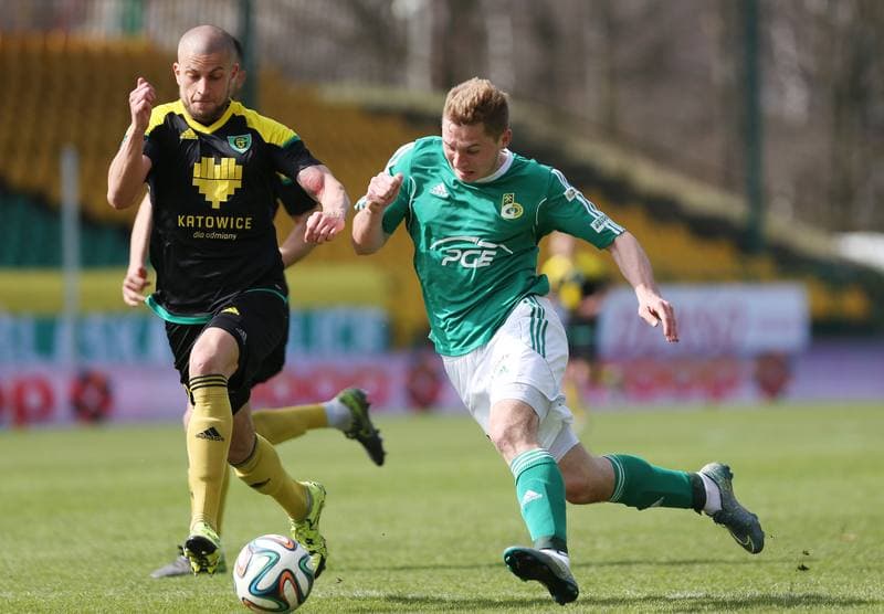 Football. I Liga. GKS Katowice - GKS Belchatow. 03.04.2016
