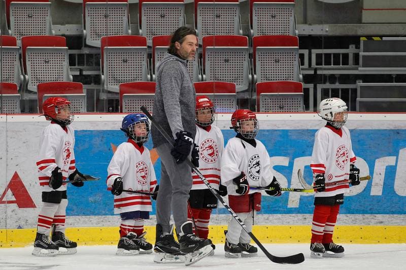 Ice Hockey. Ocelari Trinec. Training. 21.10.2018